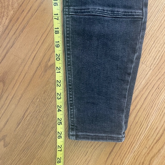 ALL SAINTS Black Biker Cropped Denim Jeans - W 30" - Picture 4 of 8